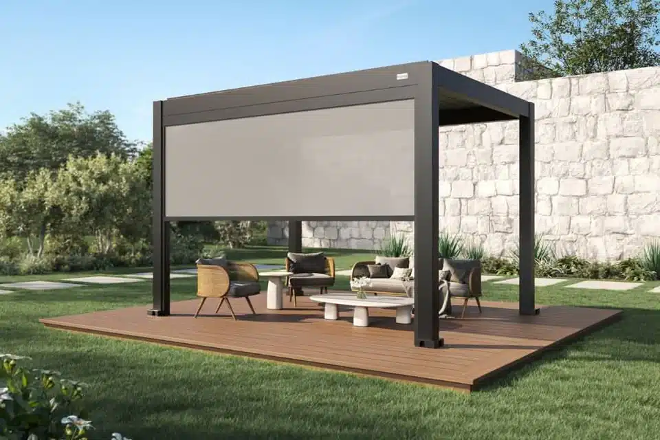 Motorized Pergola Shades in Peachtree