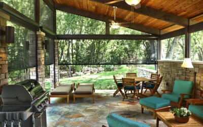 Exterior Solar Screens Peachtree City | Golf Cart Garage Shades