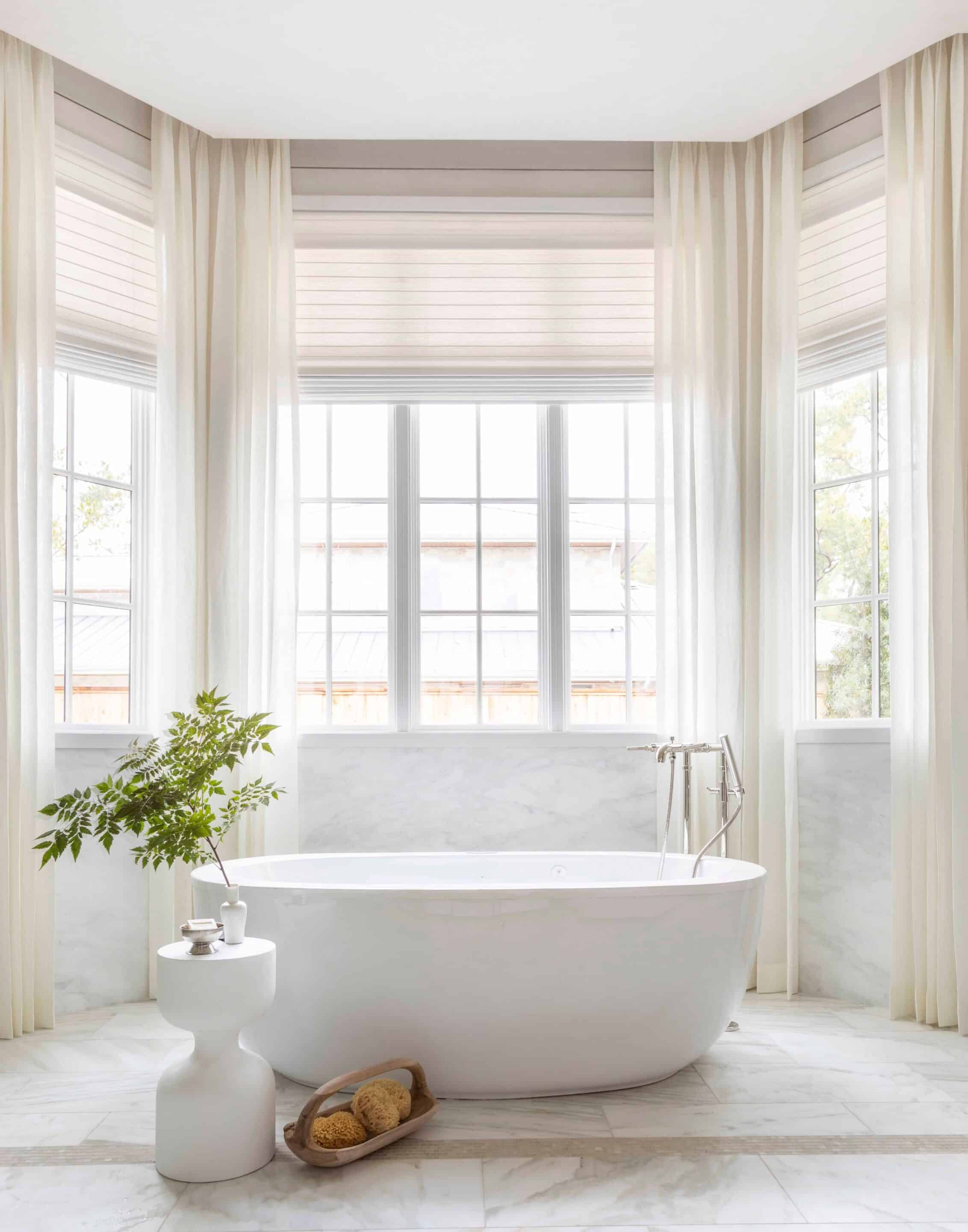Bathroom Window Treatments for Peachtree City Master Suites